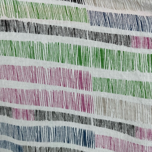 TERRA SJ Apparel  Size S 3/4 Sleeve Button Down collared asymmetrical pockets - Picture 8 of 8